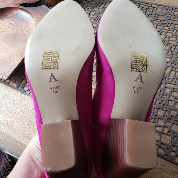 Anthropologie | Block Heel Pumps | Fuschia Suede | Size 9.5 | NWOB - Picture 6 of 7